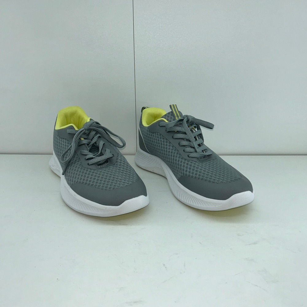 Crane Athletic Sneakers Size 9 Men Gray Lace Up Memory Foam Running Shoes